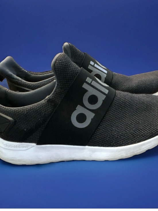 adidas Other - adidas Black Slip-On Knit Sneakers with White Sole